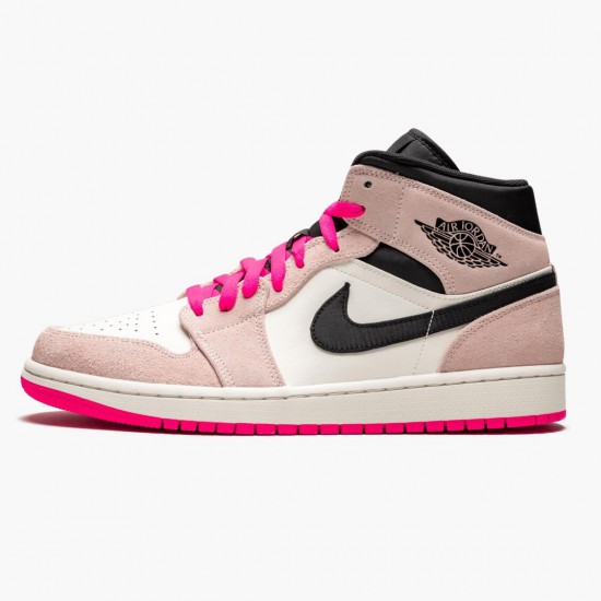 Wmns/Men Air Jordan 1 Mid Crimson Tint 852542-801 AJ1 Shoes