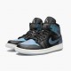 Wmns/Men Air Jordan 1 Mid Iridescent Black BQ6472-009 AJ1 Shoes