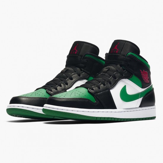 Men Air Jordan 1 Mid Pine Green 554724-067 AJ1 Shoes