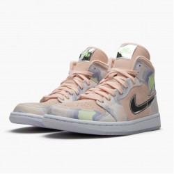 Wmns/Men Air Jordan 1 Mid SE P(Her)spectate Washed Coral Chrome CW6008-600 AJ1 Shoes