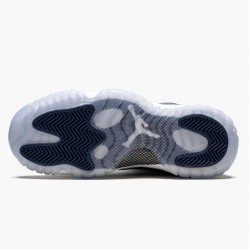 Men Air Jordan 11 Low Navy Snakeskin CD6847-102 AJ11 Shoes