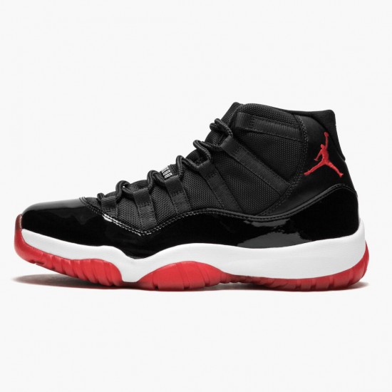 Men Air Jordan 11 Retro Bred 378037-010 AJ11 Shoes