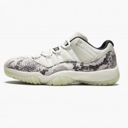 Wmns/Men Air Jordan 11 Retro Low Snake Light Bone CD6846-002 AJ11 Shoes