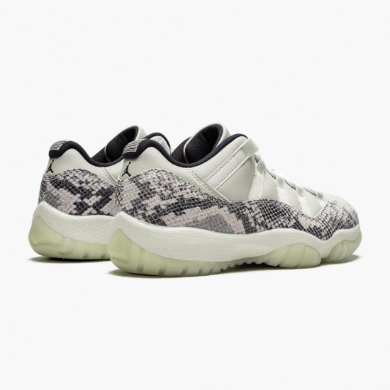 Wmns/Men Air Jordan 11 Retro Low Snake Light Bone CD6846-002 AJ11 Shoes