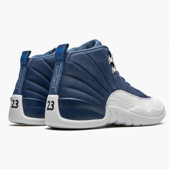 Men Air Jordan 12 Retro Indigo 130690-404 AJ12 Shoes