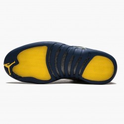 Men Air Jordan 12 Retro Michigan BQ3180-407 AJ12 Shoes