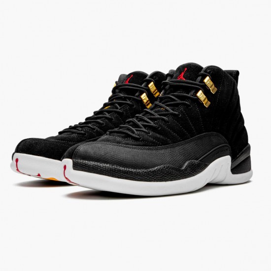 Men Air Jordan 12 Retro Reverse Taxi 130690-017 AJ12 Shoes