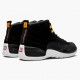 Men Air Jordan 12 Retro Reverse Taxi 130690-017 AJ12 Shoes