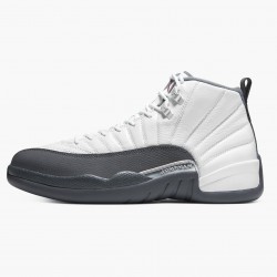 Men Air Jordan 12 Retro White Dark Grey 130690-160 AJ12 Shoes