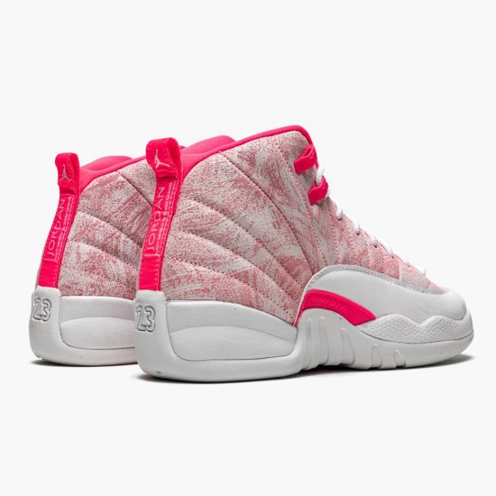 Wmns Air Jordan 12 Retro GS Arctic Pink 510815-101 AJ12 Shoes