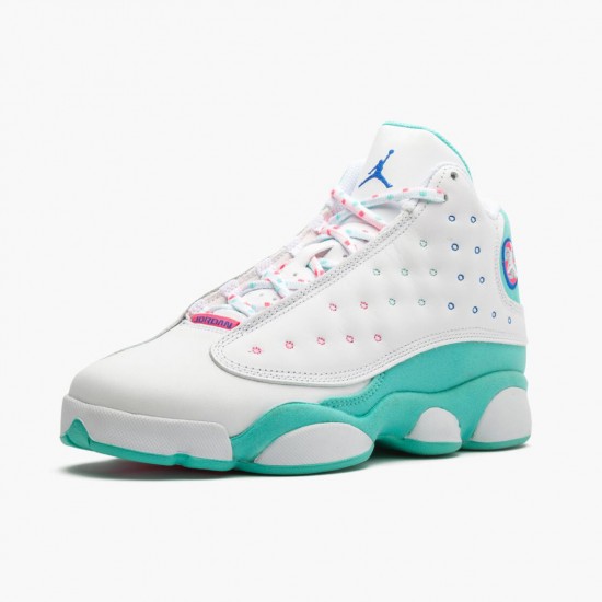 Wmns Air Jordan 13 Retro Aurora Green 439358-100 AJ13 Shoes