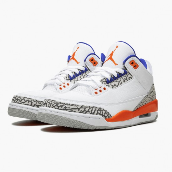 Wmns/Men Air Jordan 3 Retro Knicks 136064-148 AJ3 Shoes