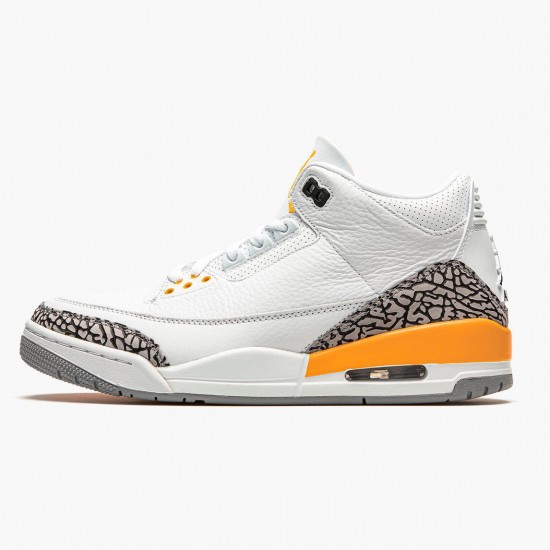 Wmns/Men Air Jordan 3 Retro Laser Orange CK9246-108 AJ3 Shoes