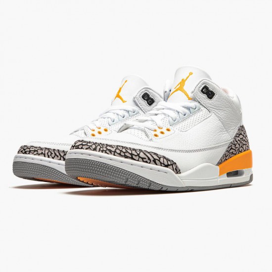 Wmns/Men Air Jordan 3 Retro Laser Orange CK9246-108 AJ3 Shoes