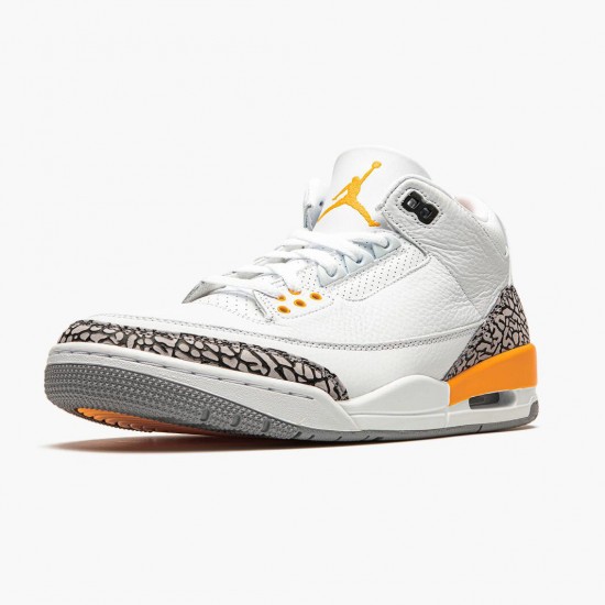 Wmns/Men Air Jordan 3 Retro Laser Orange CK9246-108 AJ3 Shoes