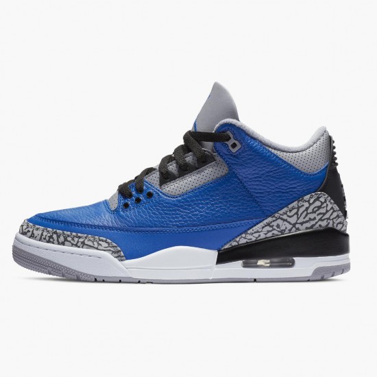 Wmns/Men Air Jordan 3 Retro Varsity Royal Cement CT8532-400 AJ3 Shoes