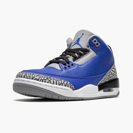 Wmns/Men Air Jordan 3 Retro Varsity Royal Cement CT8532-400 AJ3 Shoes