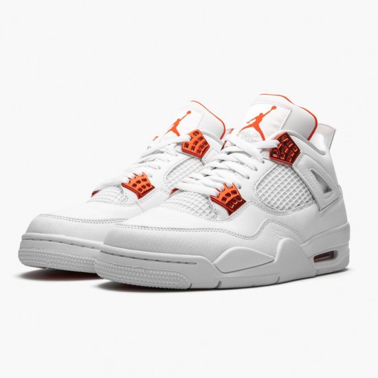 Wmns/Men Air Jordan 4 Retro Metallic Orange CT8527-118 AJ4 Shoes