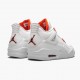 Wmns/Men Air Jordan 4 Retro Metallic Orange CT8527-118 AJ4 Shoes