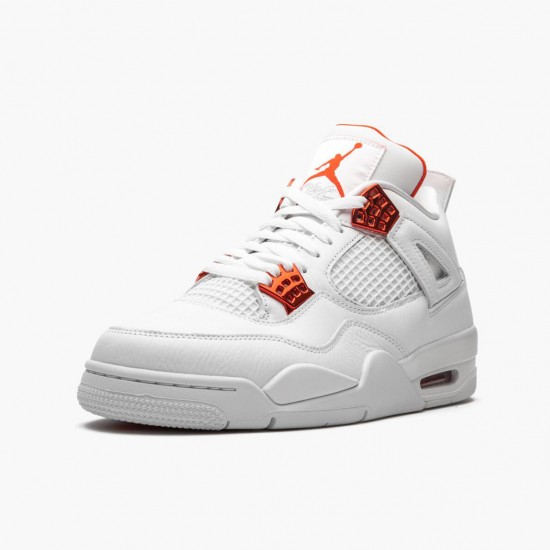 Wmns/Men Air Jordan 4 Retro Metallic Orange CT8527-118 AJ4 Shoes