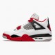 Men Air Jordan 4 Retro OG Fire Red 2020 DC7770-160 AJ4 Shoes