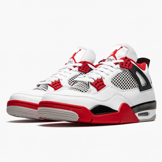 Men Air Jordan 4 Retro OG Fire Red 2020 DC7770-160 AJ4 Shoes