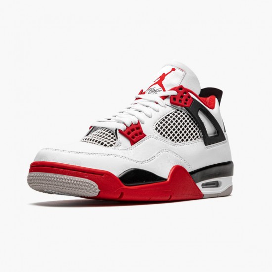 Men Air Jordan 4 Retro OG Fire Red 2020 DC7770-160 AJ4 Shoes