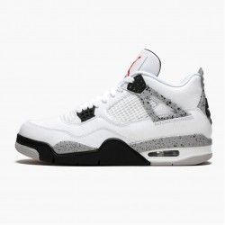 Men Air Jordan 4 Retro OG White Cement 840606-192 AJ4 Shoes