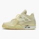 Wmns/Men Air Jordan 4 Retro Off-White Sail CV9388-100 AJ4 Shoes