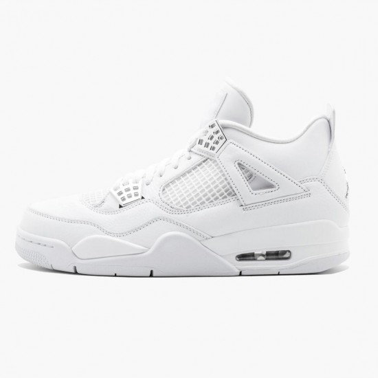 Wmns/Men Air Jordan 4 Retro Pure Money 308497-100 AJ4 Shoes