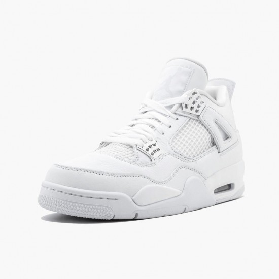 Wmns/Men Air Jordan 4 Retro Pure Money 308497-100 AJ4 Shoes