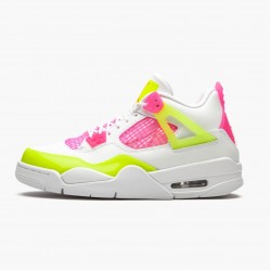 Wmns/Men Air Jordan 4 Retro White Lemon Pink CV7808-100 AJ4 Shoes