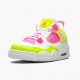 Wmns/Men Air Jordan 4 Retro White Lemon Pink CV7808-100 AJ4 Shoes