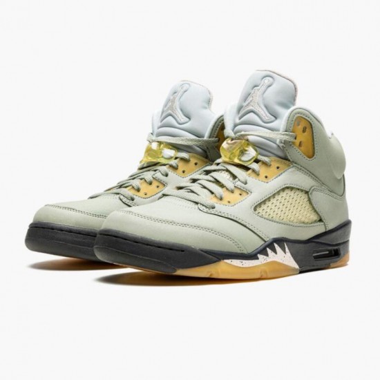 Wmns/Men Air Jordan 5 Jade Horizon Light Silver Anthracite Pink Glaze DC7501-300 AJ5 Shoes