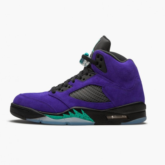 Men Air Jordan 5 Retro Alternate Grape 136027-500 AJ5 Shoes