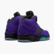 Men Air Jordan 5 Retro Alternate Grape 136027-500 AJ5 Shoes