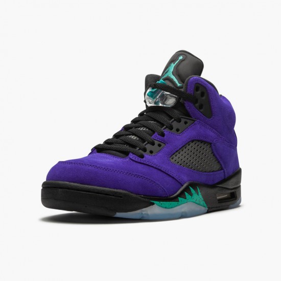 Men Air Jordan 5 Retro Alternate Grape 136027-500 AJ5 Shoes