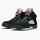 Wmns/Men Air Jordan 5 Retro Black 845035-003 AJ5 Shoes