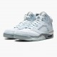 Wmns/Men Air Jordan 5 Retro Bluebird With Silver White DD9336-400 AJ5 Shoes