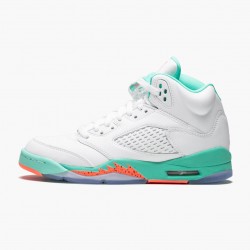 Wmns/Men Air Jordan 5 Retro Light Aqua 440892-100 AJ5 Shoes