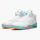 Wmns/Men Air Jordan 5 Retro Light Aqua 440892-100 AJ5 Shoes