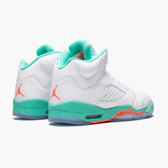 Wmns/Men Air Jordan 5 Retro Light Aqua 440892-100 AJ5 Shoes