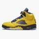 Wmns/Men Air Jordan 5 Retro Michigan 2019 AmarilloCollege Navy CQ9541-704 AJ5 Shoes