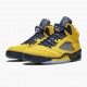 Wmns/Men Air Jordan 5 Retro Michigan 2019 AmarilloCollege Navy CQ9541-704 AJ5 Shoes