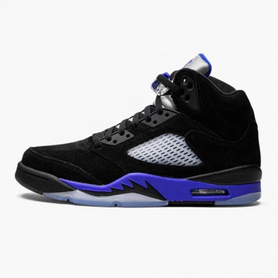 Wmns/Men Air Jordan 5 Retro Racer Blue With Black Blue CT4838-004 AJ5 Shoes