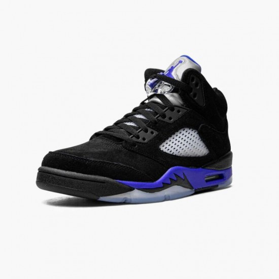 Wmns/Men Air Jordan 5 Retro Racer Blue With Black Blue CT4838-004 AJ5 Shoes