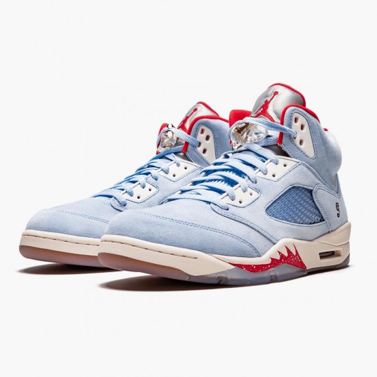 Wmns/Men Air Jordan 5 Retro Trophy Room Ice Blue CI1899-400 AJ5 Shoes