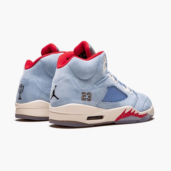 Wmns/Men Air Jordan 5 Retro Trophy Room Ice Blue CI1899-400 AJ5 Shoes