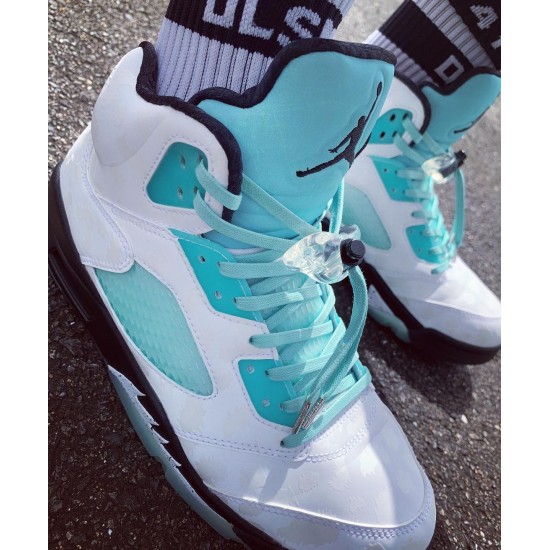 Wmns/Men Air Jordan Retro 5 Island Green CN2932-100 AJ5 Shoes