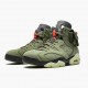 Wmns/Men Travis Scott x Air Jordan 6 Retro Olive CN1084-200 AJ6 Shoes